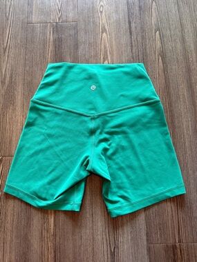 Lululemon Cascadia Green 6” Align Biker Shorts